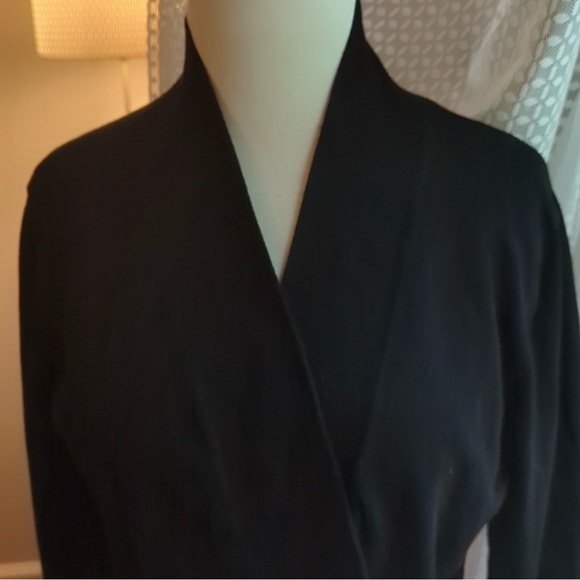 Calvin Klein Black Cropped Shrug Cardigan - Size: Large - Picture 5 of 12